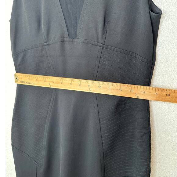 Reiss Black Sheer Mesh Brightwell Pencil Sheath Dress 6 - Picture 14 of 15